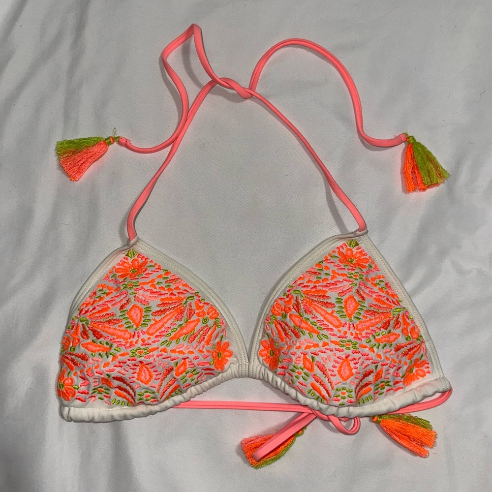 Aerie Cream Bikini Top